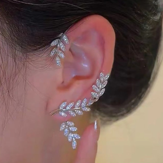 Cubic Zirconia Clip On Earrings for Women