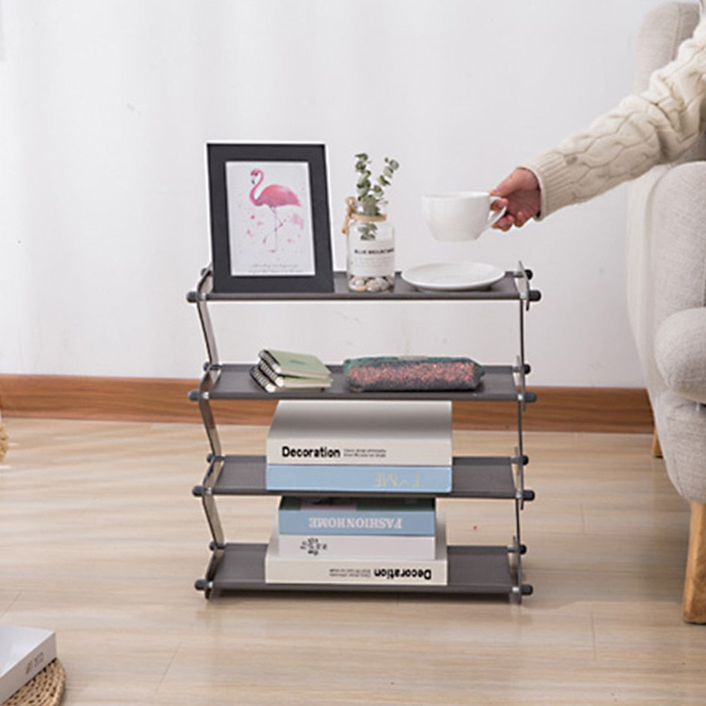 Z Adjustable Minimalist Shoe Rack and Desk Organizer