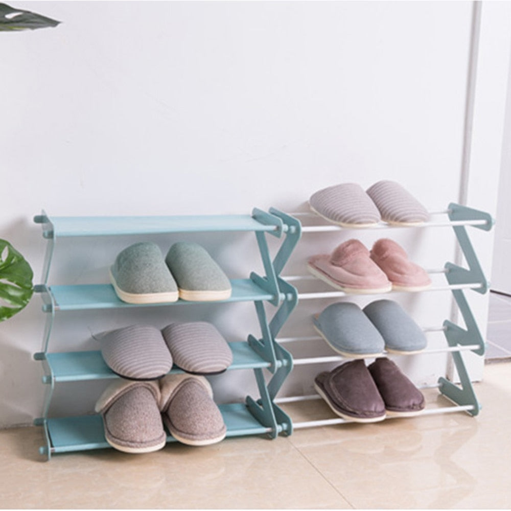Z Adjustable Minimalist Shoe Rack and Desk Organizer