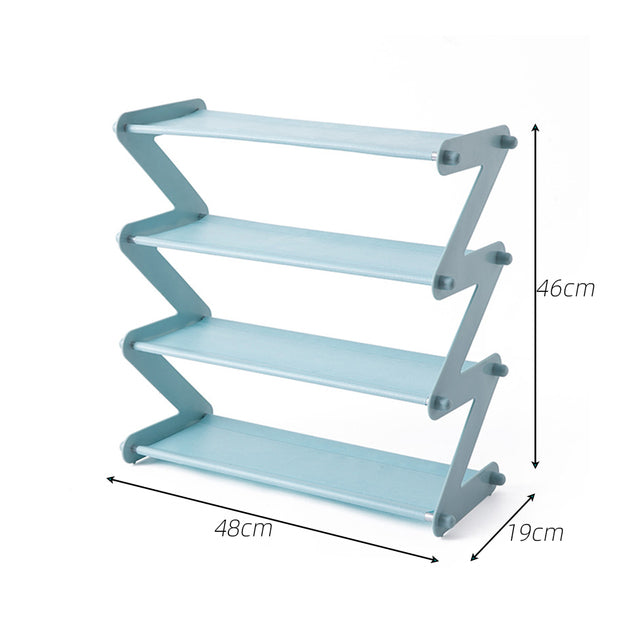 Z Adjustable Minimalist Shoe Rack and Desk Organizer