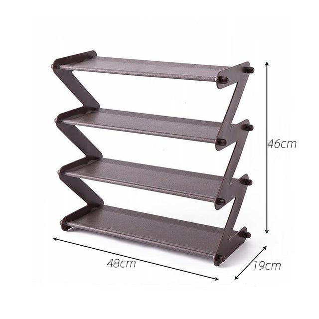 Z Adjustable Minimalist Shoe Rack and Desk Organizer