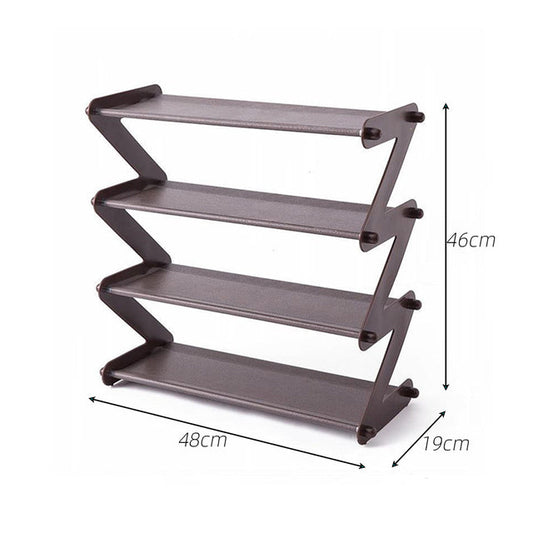 Z Adjustable Minimalist Shoe Rack and Desk Organizer