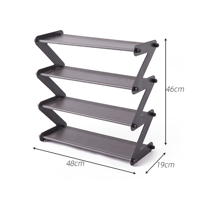 Z Adjustable Minimalist Shoe Rack and Desk Organizer