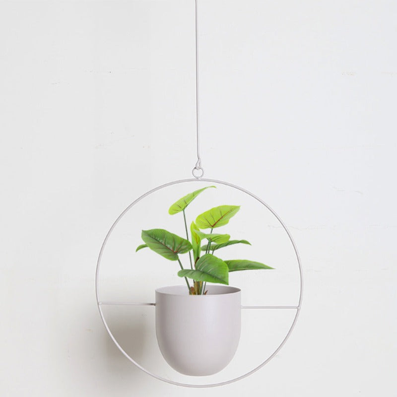 Hanging Metal Plant Pot Holder in Gardudu Colors