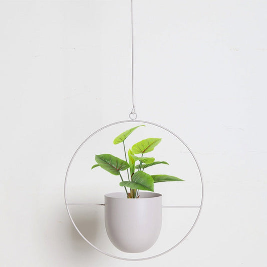 Hanging Metal Plant Pot Holder in Gardudu Colors