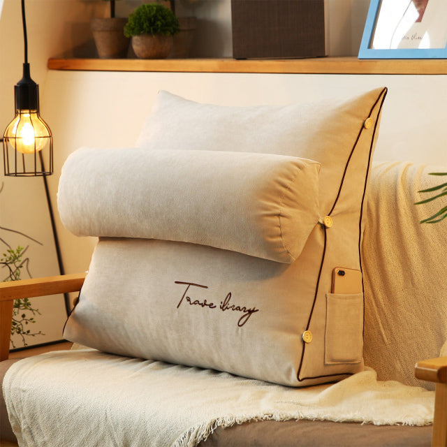 Luxurious Soft Reading Cushion with Backrest for Kids
