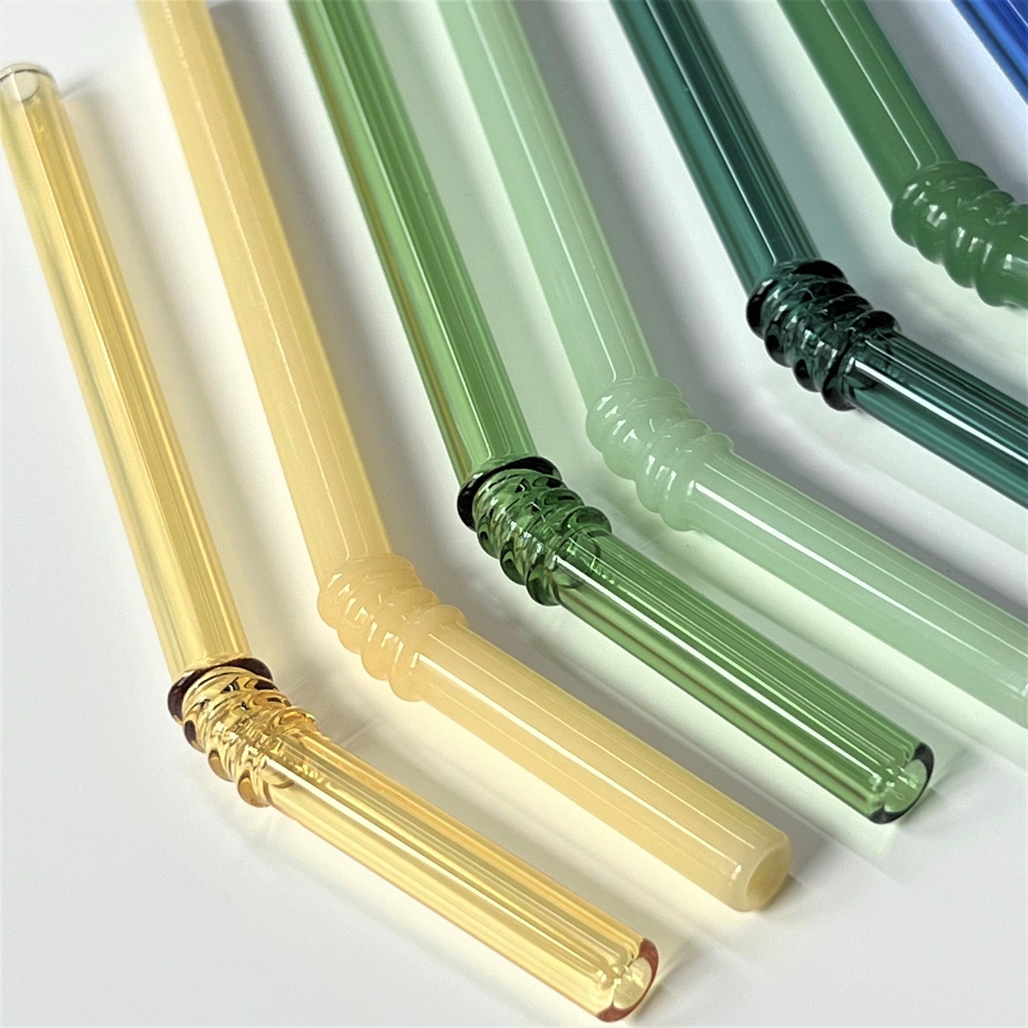 Reusable Borosilicate Glass Straws Set of 4