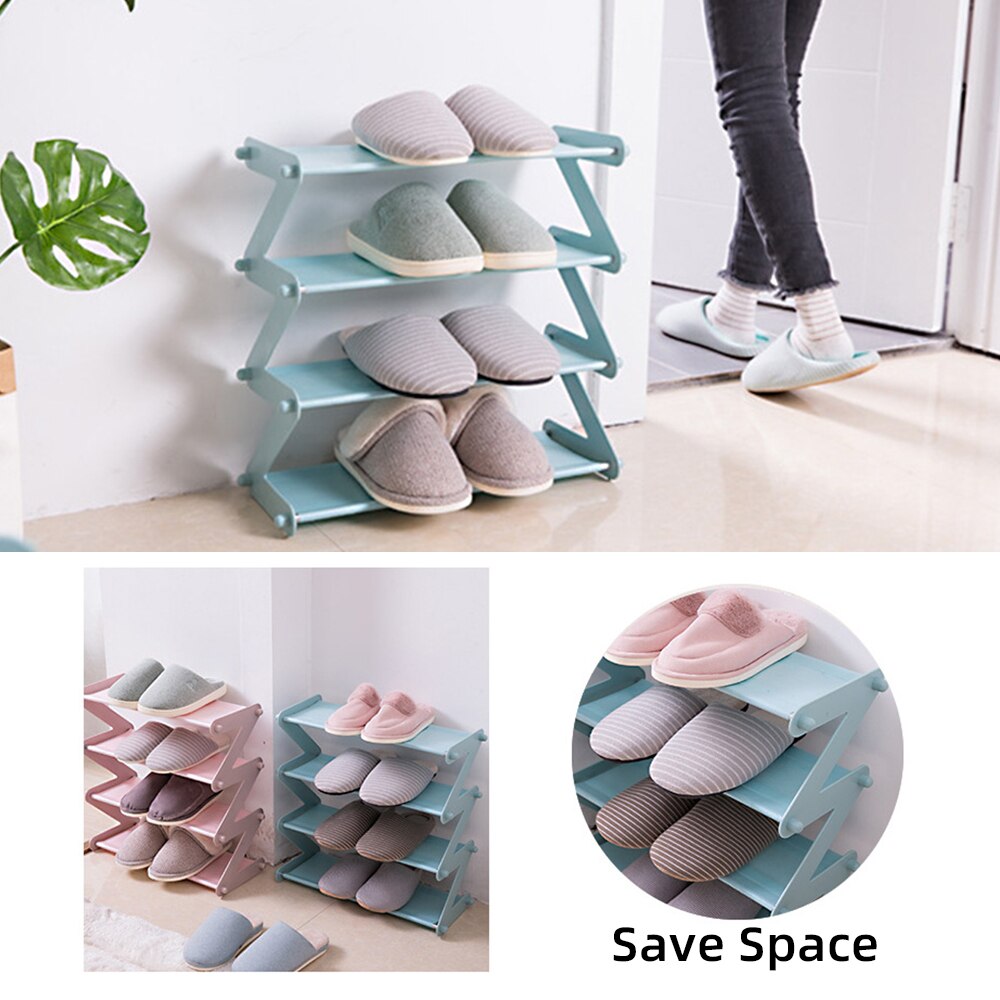 Z Adjustable Minimalist Shoe Rack and Desk Organizer