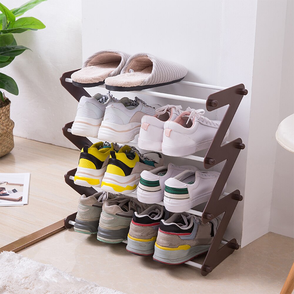 Z Adjustable Minimalist Shoe Rack and Desk Organizer