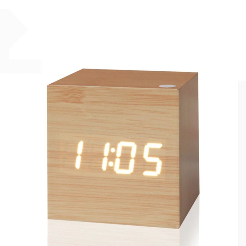 Minimalist Wood Digital Table Clock