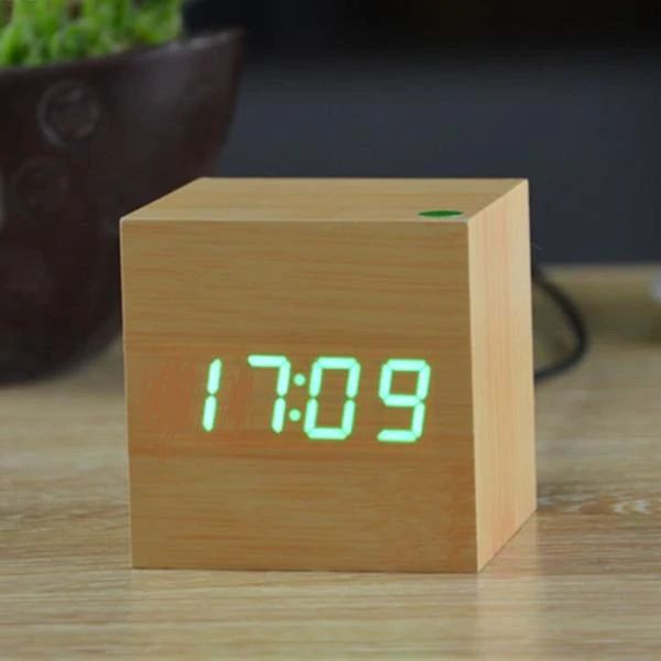 Minimalist Wood Digital Table Clock