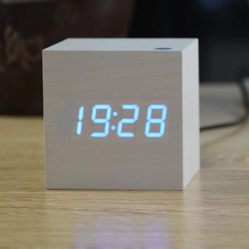 Minimalist Wood Digital Table Clock