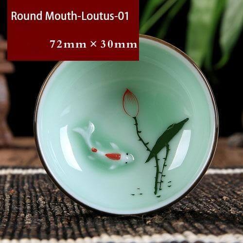 Celadon Porcelain Tea Cup for Black and Floral Teas