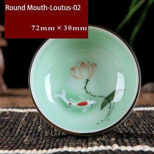 Celadon Porcelain Tea Cup for Black and Floral Teas