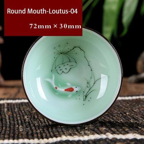 Celadon Porcelain Tea Cup for Black and Floral Teas