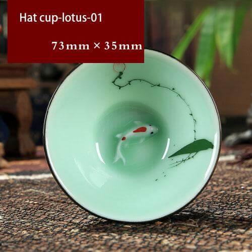 Celadon Porcelain Tea Cup for Black and Floral Teas