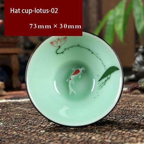 Celadon Porcelain Tea Cup for Black and Floral Teas
