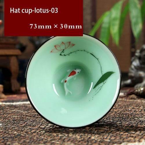 Celadon Porcelain Tea Cup for Black and Floral Teas