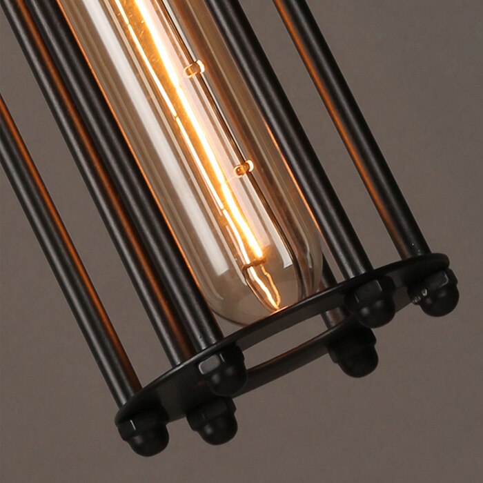 Vintage Iron Cage Pendant Light