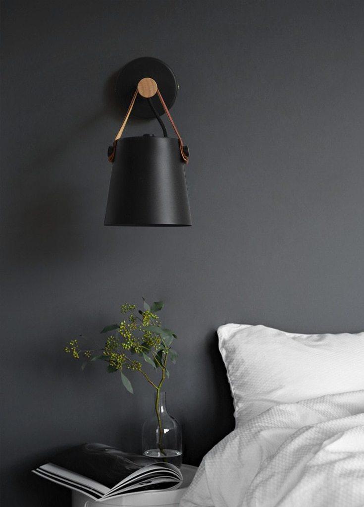 Nordic Wood and Iron Wall Lamp
