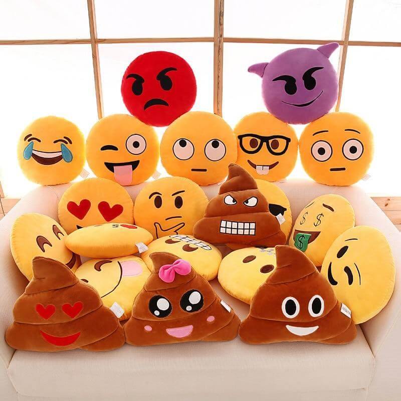 Emoji Mood Expression Pillow Set