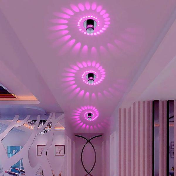 Spiral Aesthetic Ceiling Lamp with Remote Control