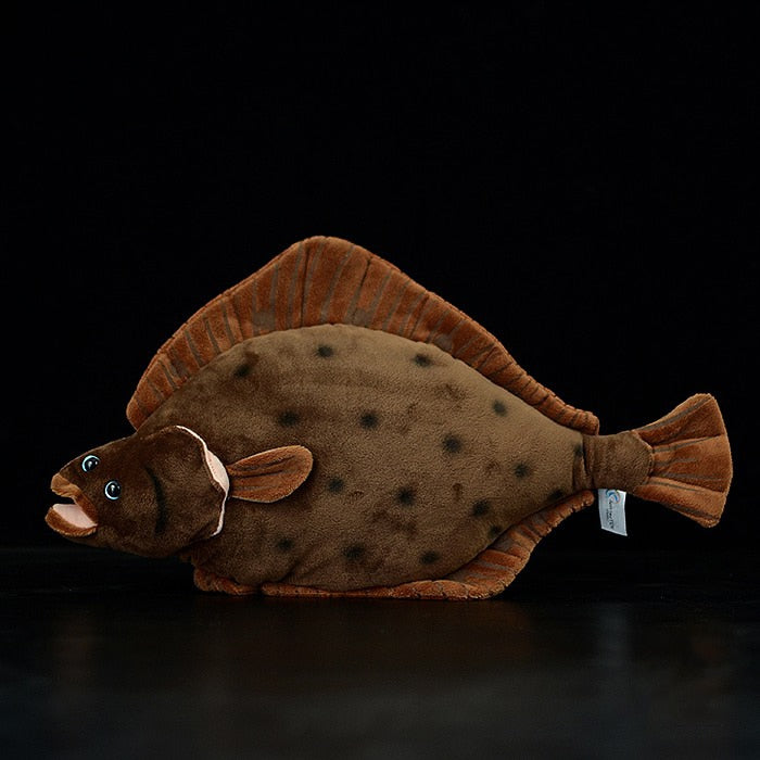 Flounder Plush Stuffed Toy - 16 Inch Soft Flat Fish