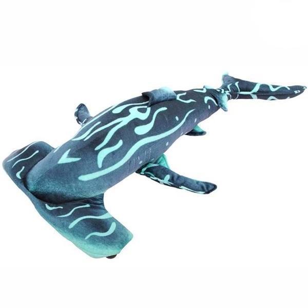 Large Plush Blue Hammerhead Shark Stuffed Toy