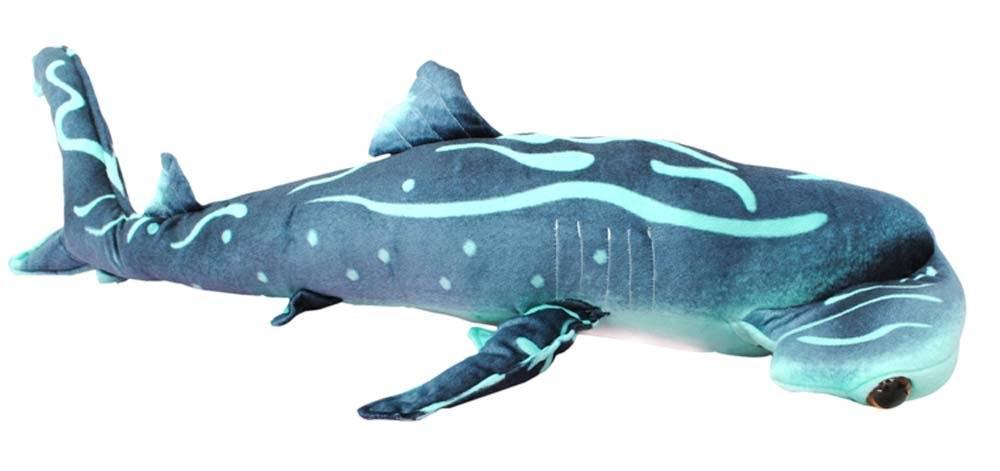 Large Plush Blue Hammerhead Shark Stuffed Toy