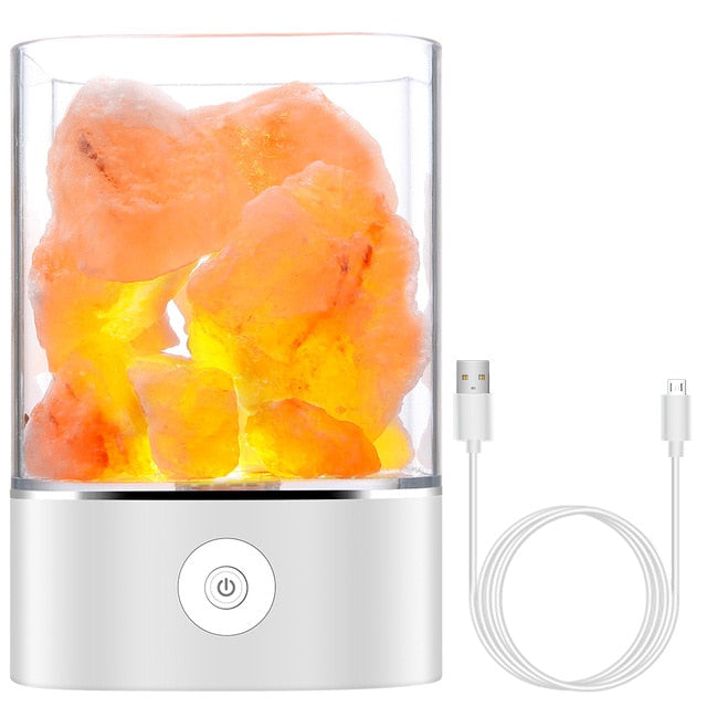 Himalayan Salt Lamp and Air Purifier with LED Light