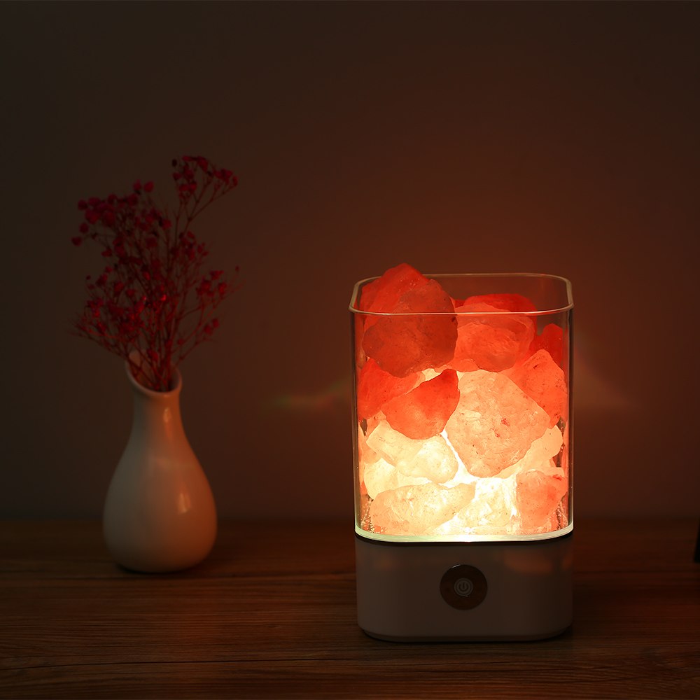 Himalayan Salt Lamp and Air Purifier with LED Light