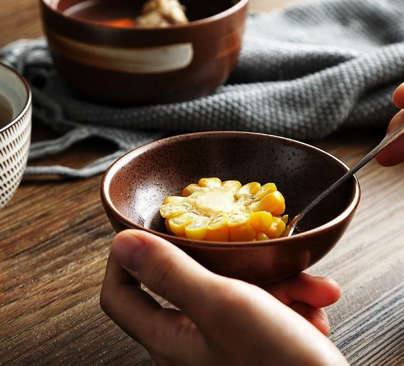 Japanese Porcelain Miso Bowl - Eco-Friendly, 4 Colors, 2 Sizes
