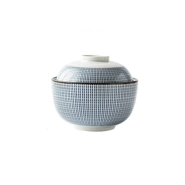 Japanese Porcelain Miso Bowl - Eco-Friendly, 4 Colors, 2 Sizes