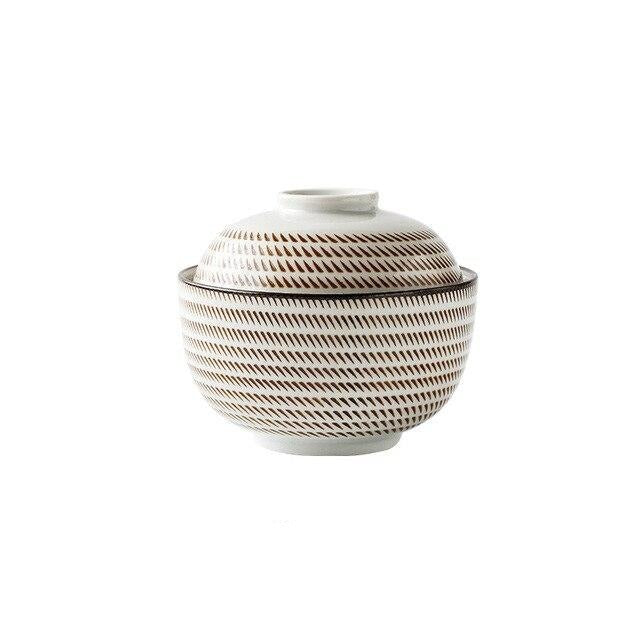 Japanese Porcelain Miso Bowl - Eco-Friendly, 4 Colors, 2 Sizes