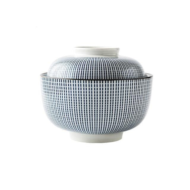 Japanese Porcelain Miso Bowl - Eco-Friendly, 4 Colors, 2 Sizes