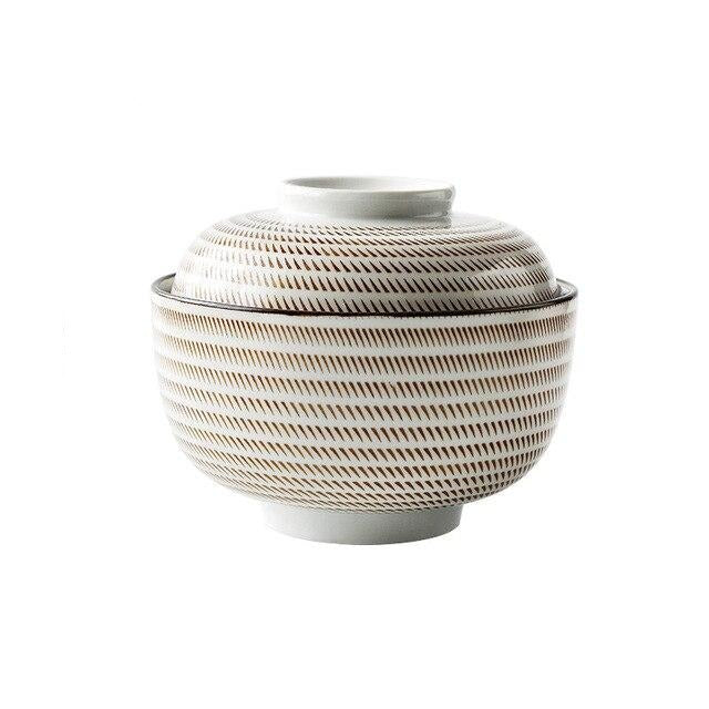 Japanese Porcelain Miso Bowl - Eco-Friendly, 4 Colors, 2 Sizes