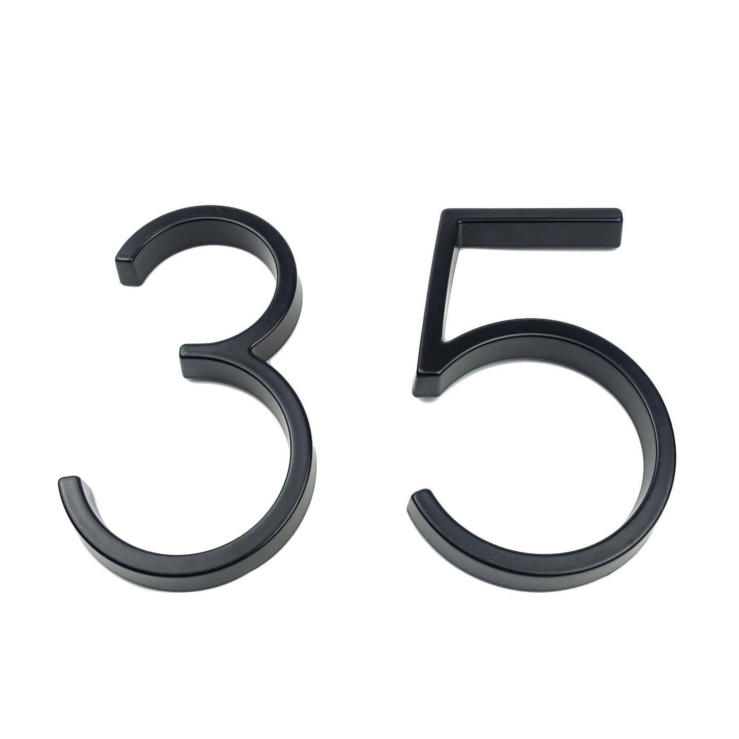 Modern Black Stainless Steel House Numbers