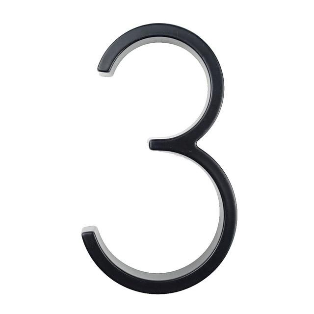 Modern Black Stainless Steel House Numbers