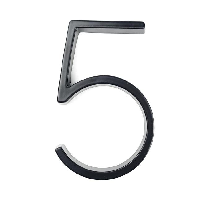Modern Black Stainless Steel House Numbers