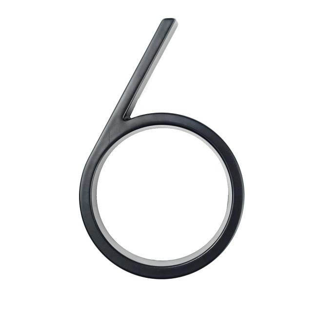 Modern Black Stainless Steel House Numbers