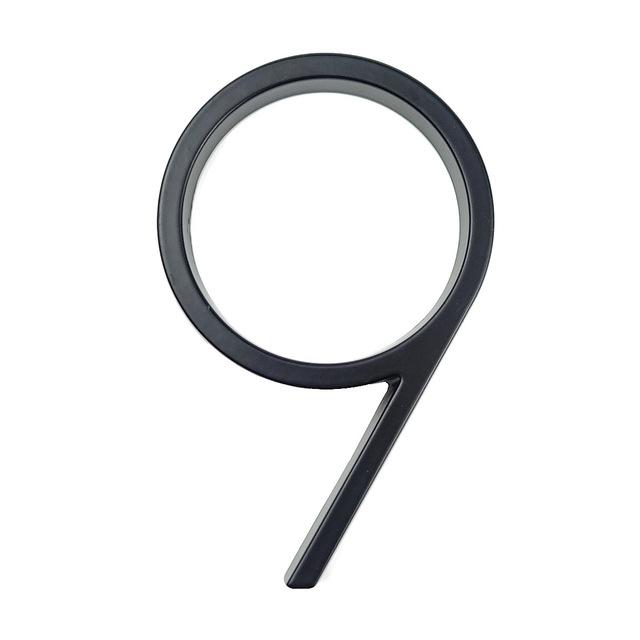 Modern Black Stainless Steel House Numbers