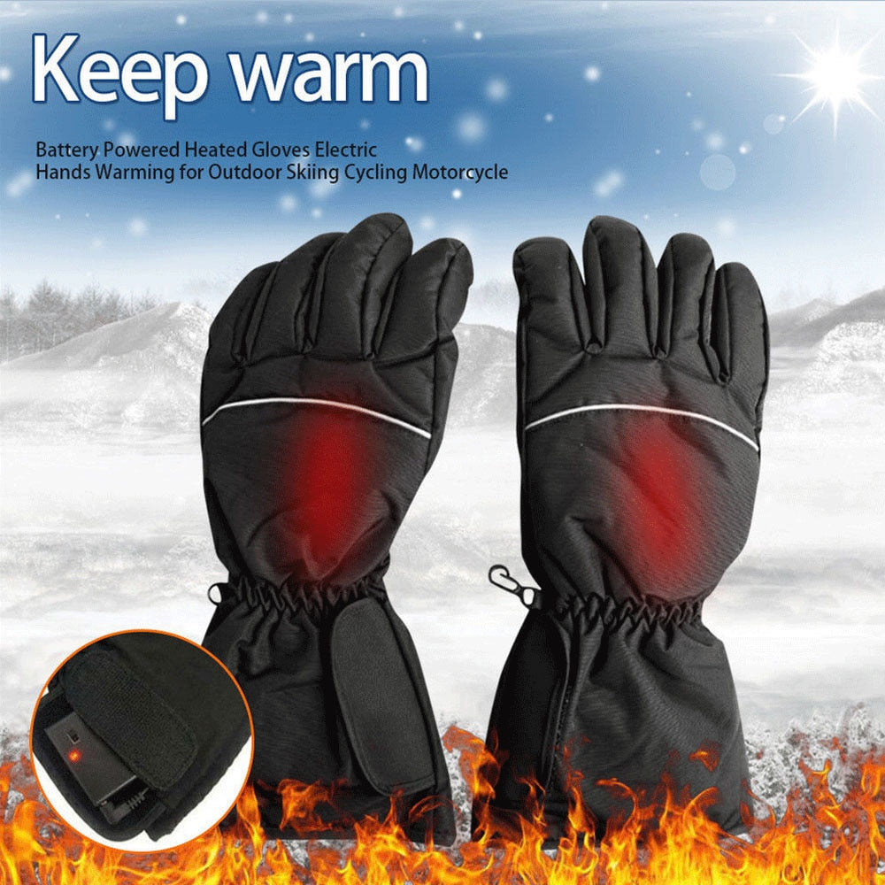 Rechargeable Heated Gloves for Winter Outdoor Activities