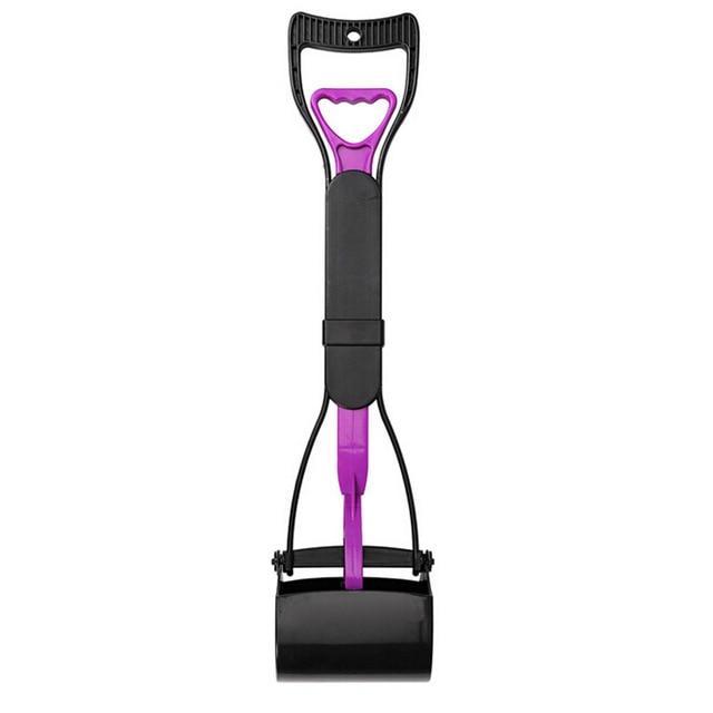 Long-Handle Dog Pooper Scooper with Jaw Claw Rake