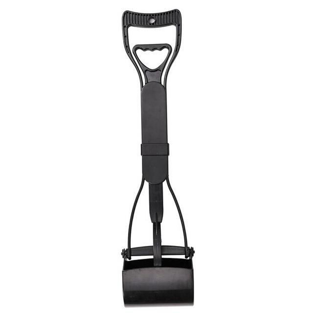 Long-Handle Dog Pooper Scooper with Jaw Claw Rake