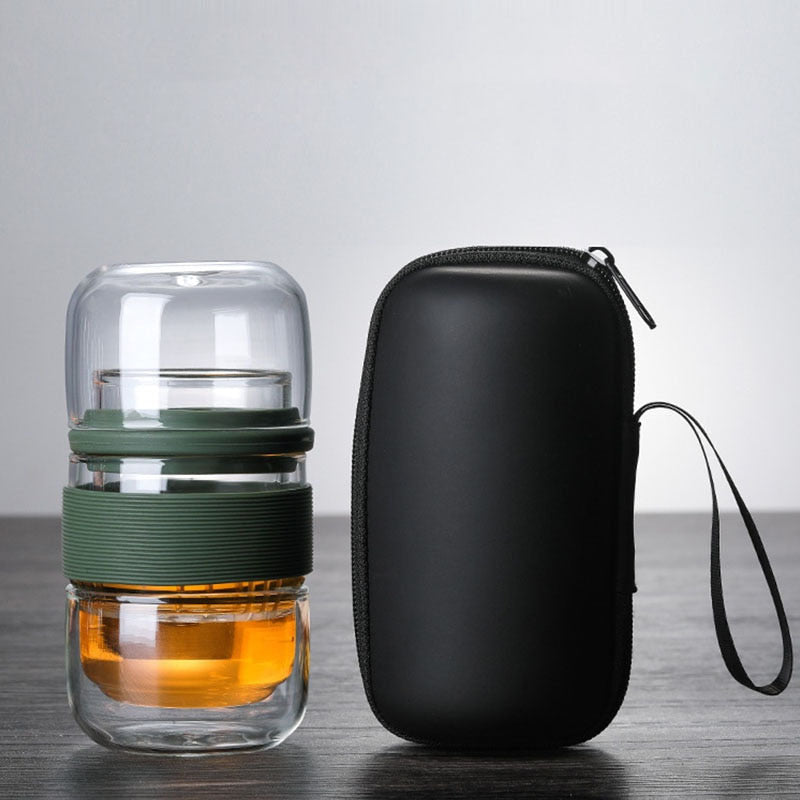 Mini Heat-Resistant Glass Travel Teapot