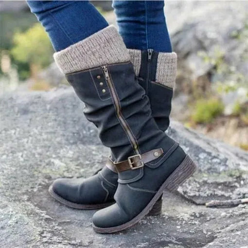 Ilaria - Vintage Mid Calf Cowboy Boots