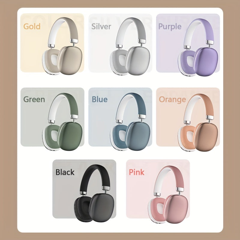 Wireless Over-Ear Headphones with Sound Isolation and Comfort Cushions