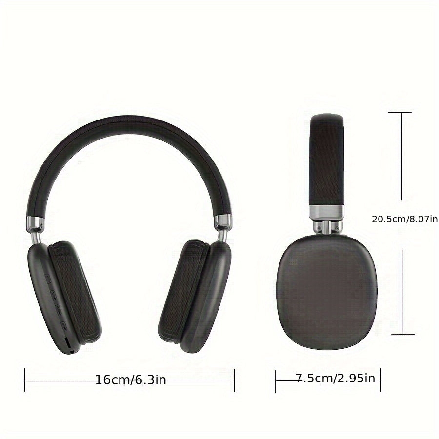 Wireless Over-Ear Headphones with Sound Isolation and Comfort Cushions