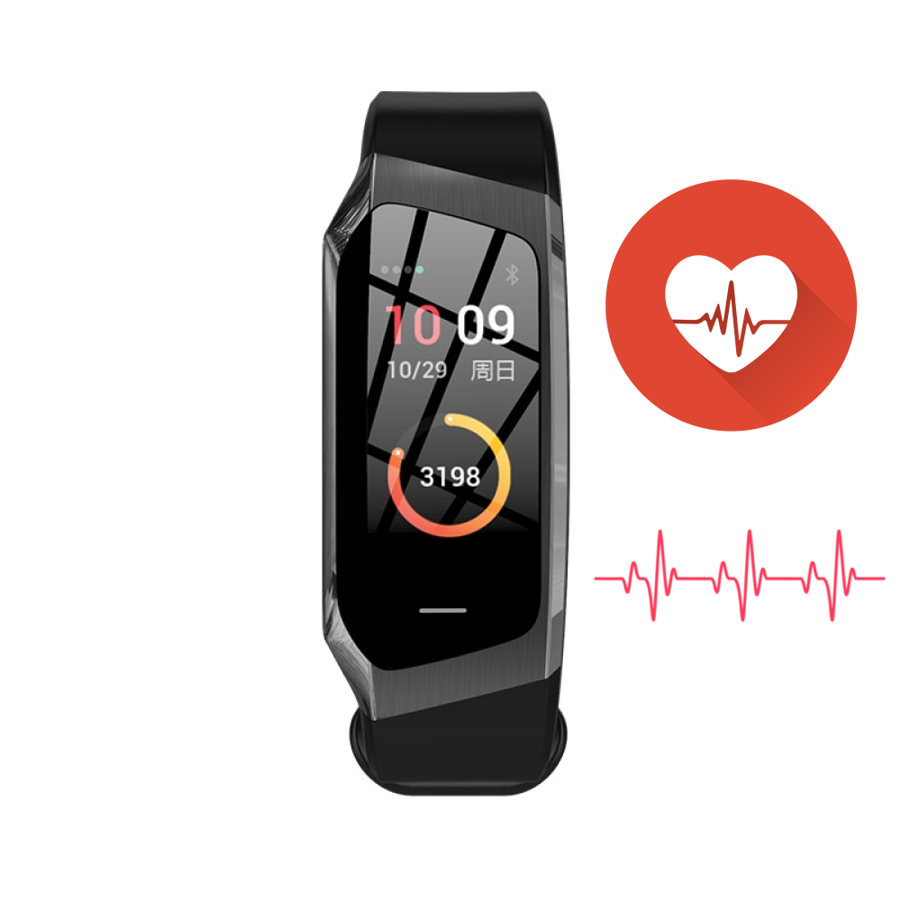 Smartwatch with Heart Rate, Blood Pressure, and Sleep Tracking