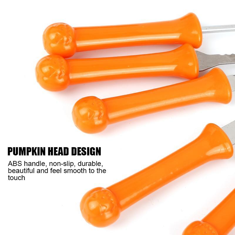 Stainless Steel Pumpkin Carving Tool Set with Storage Bag